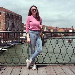 J Crew Merino Wool Tippi Sweater in Pink